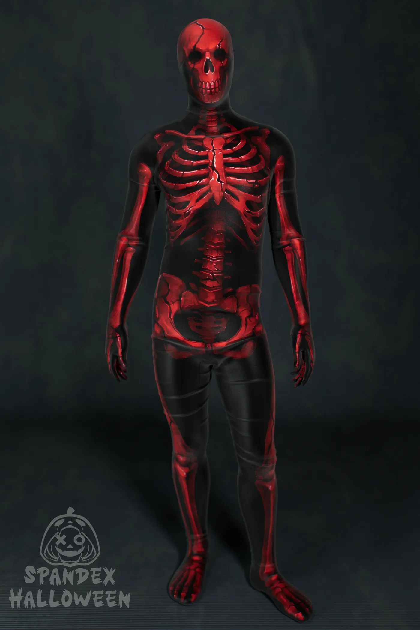 Blood Red Skeleton Costume