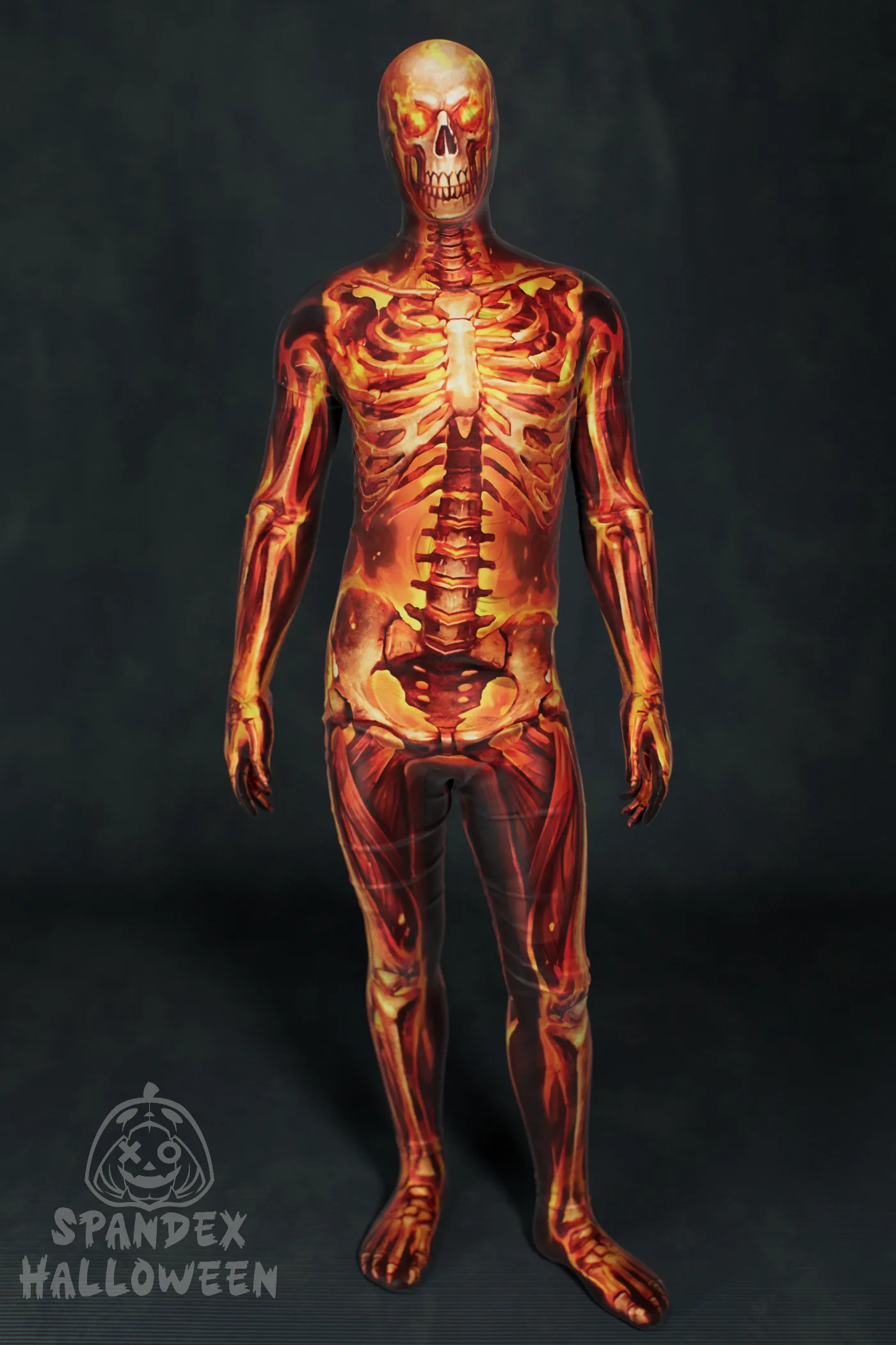 Flaming Skeleton Costume