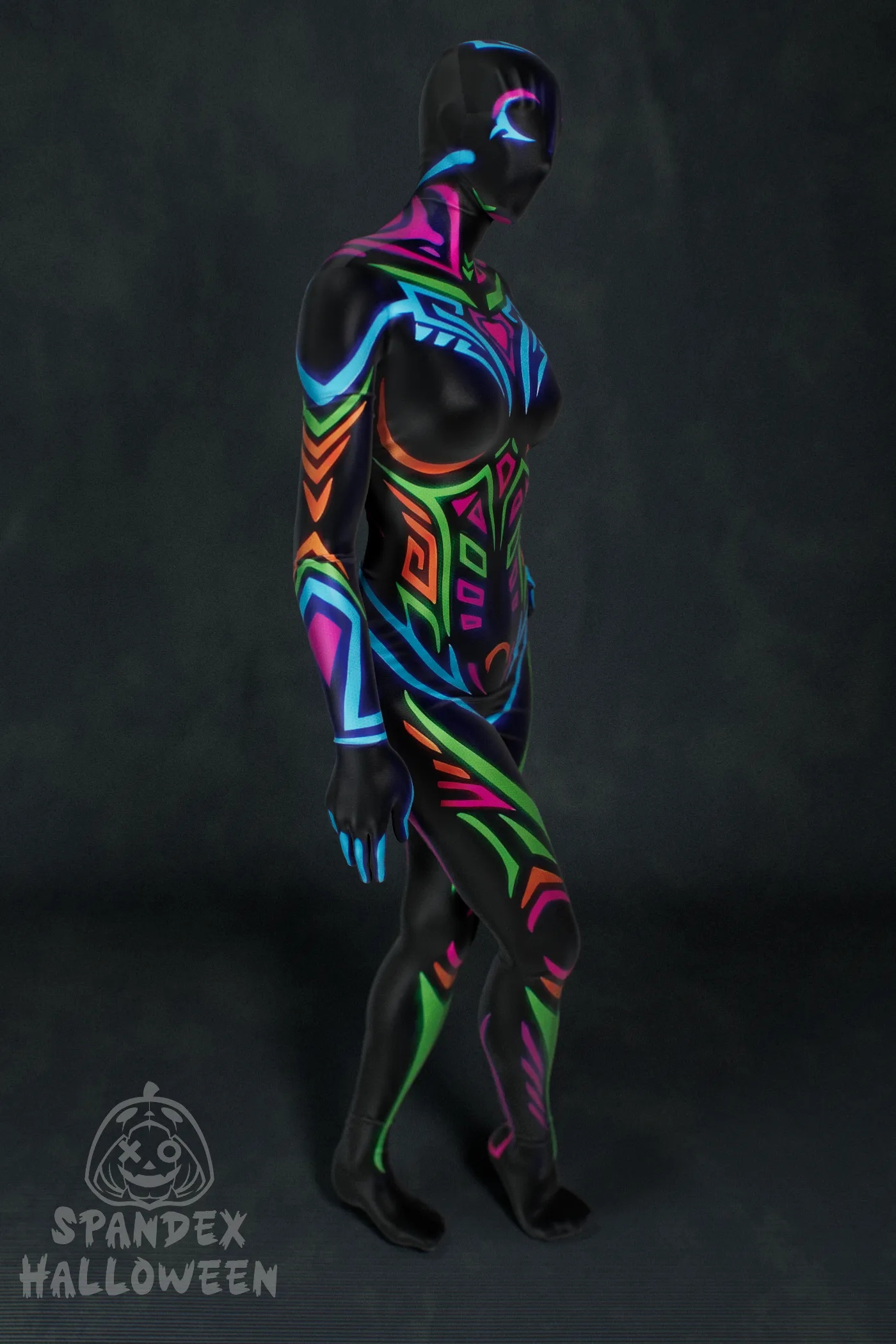 Neon Tribal Girl Costume - Image 2