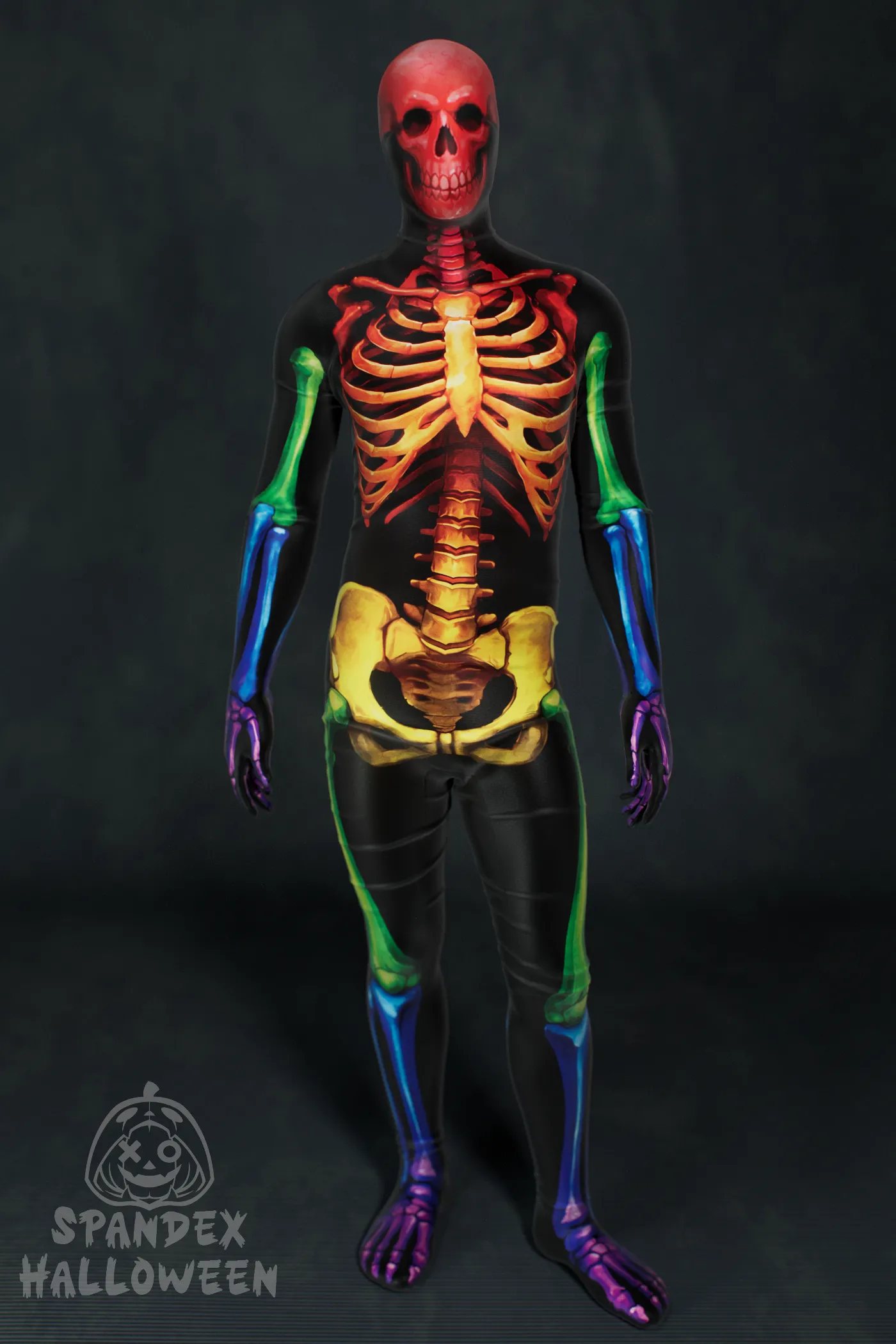 Rainbow Skeleton Costume