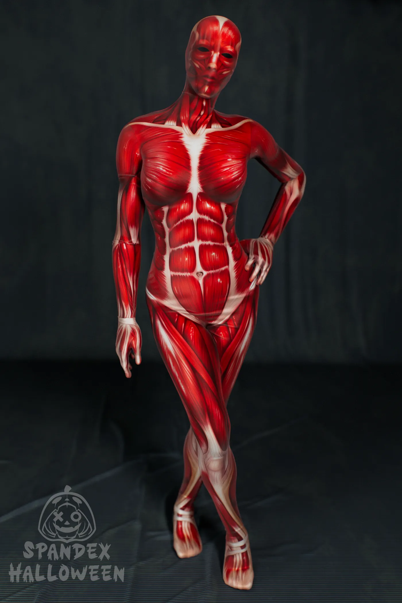Raw Red Muscle Fiber Woman Costume