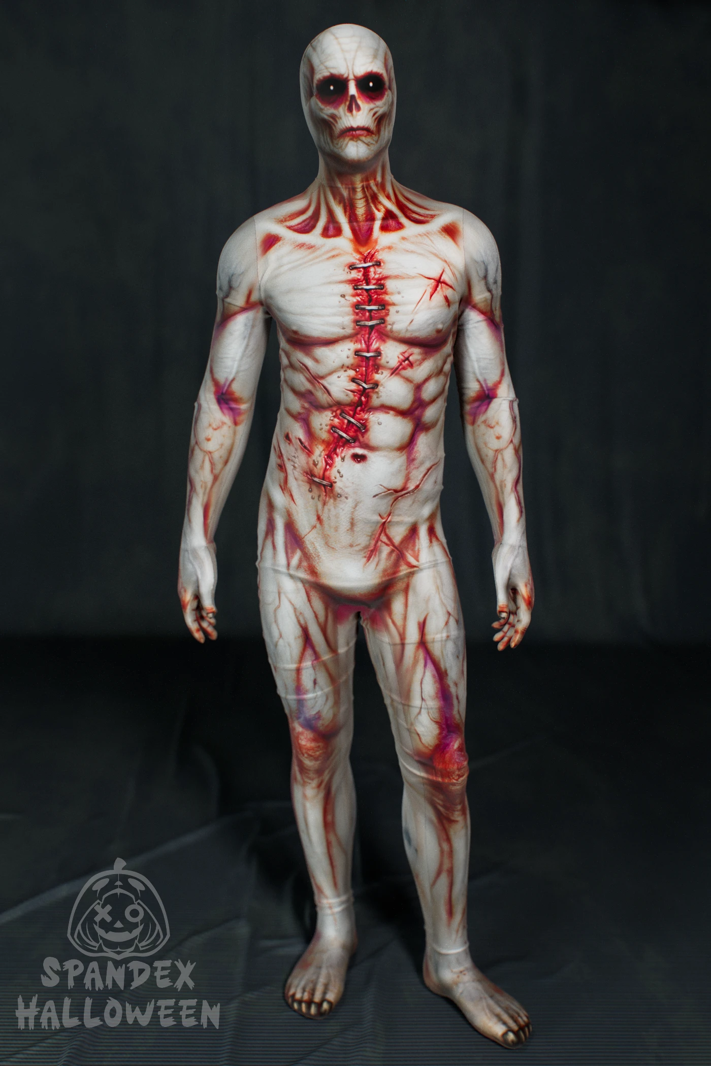 CreepyPasta White Creature Costume